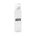 ALTV. Clear Sky Water Bottle — Minimal Logo Hydration Bottle