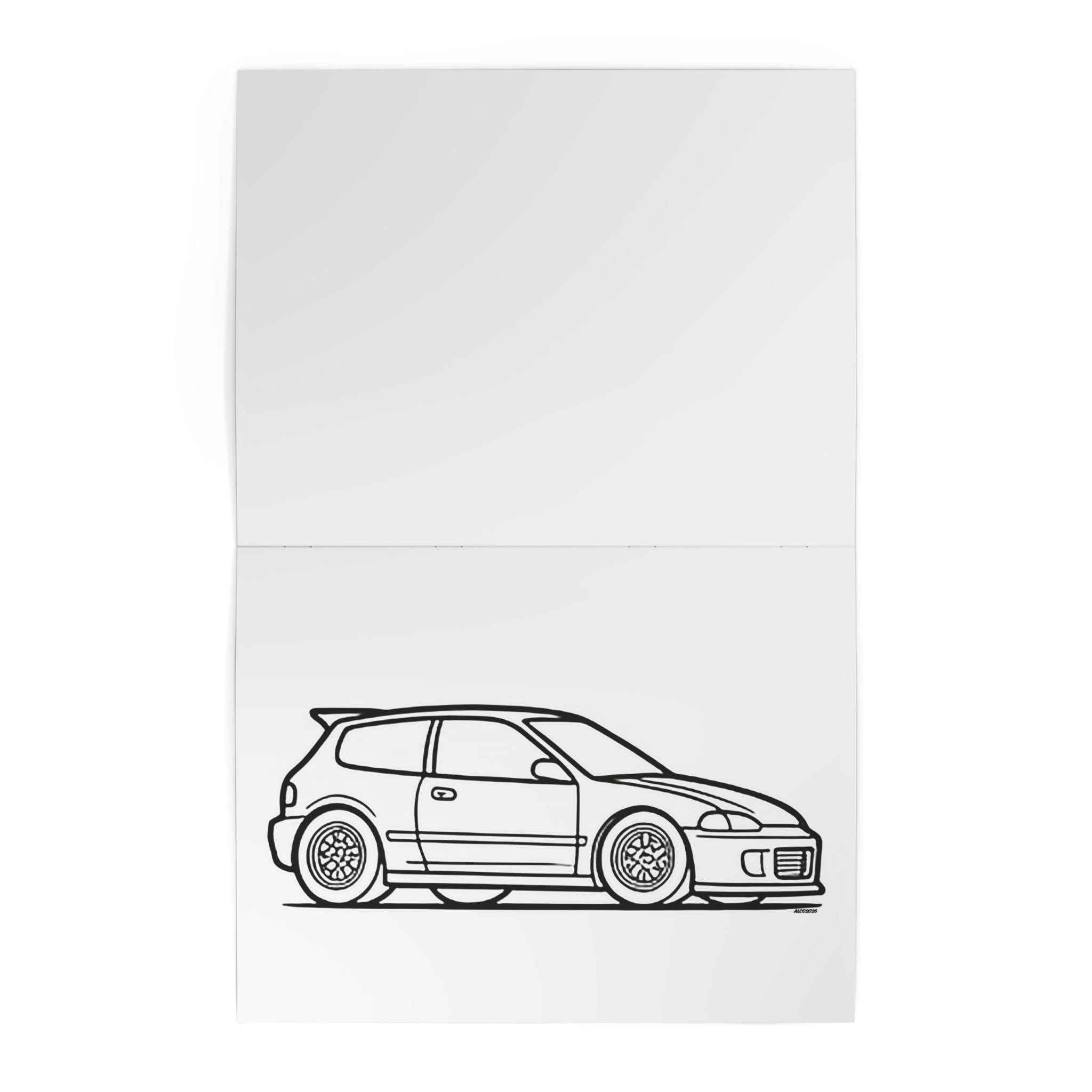 Car Kids Coloring Book — 'Civic EG Edition'