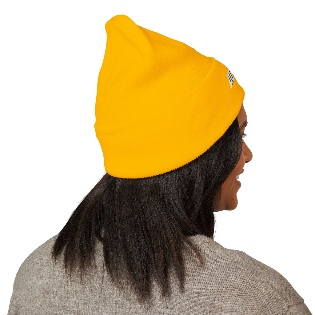 Autolife Embroidered Cuffed Beanie — Bold Yellow Car Enthusiast Hat
