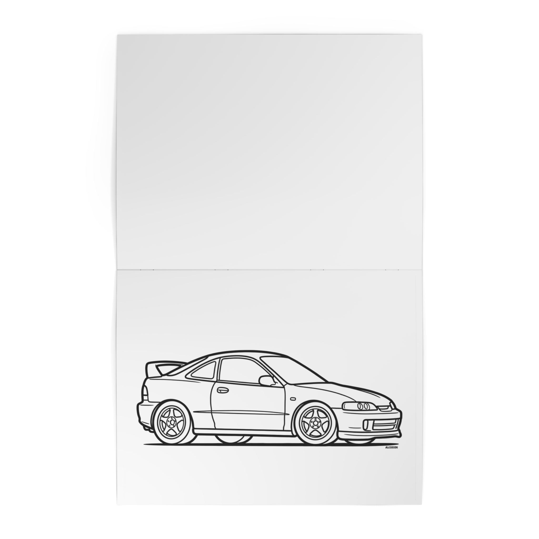 Car Kids Coloring Book — 'Integra Edition'
