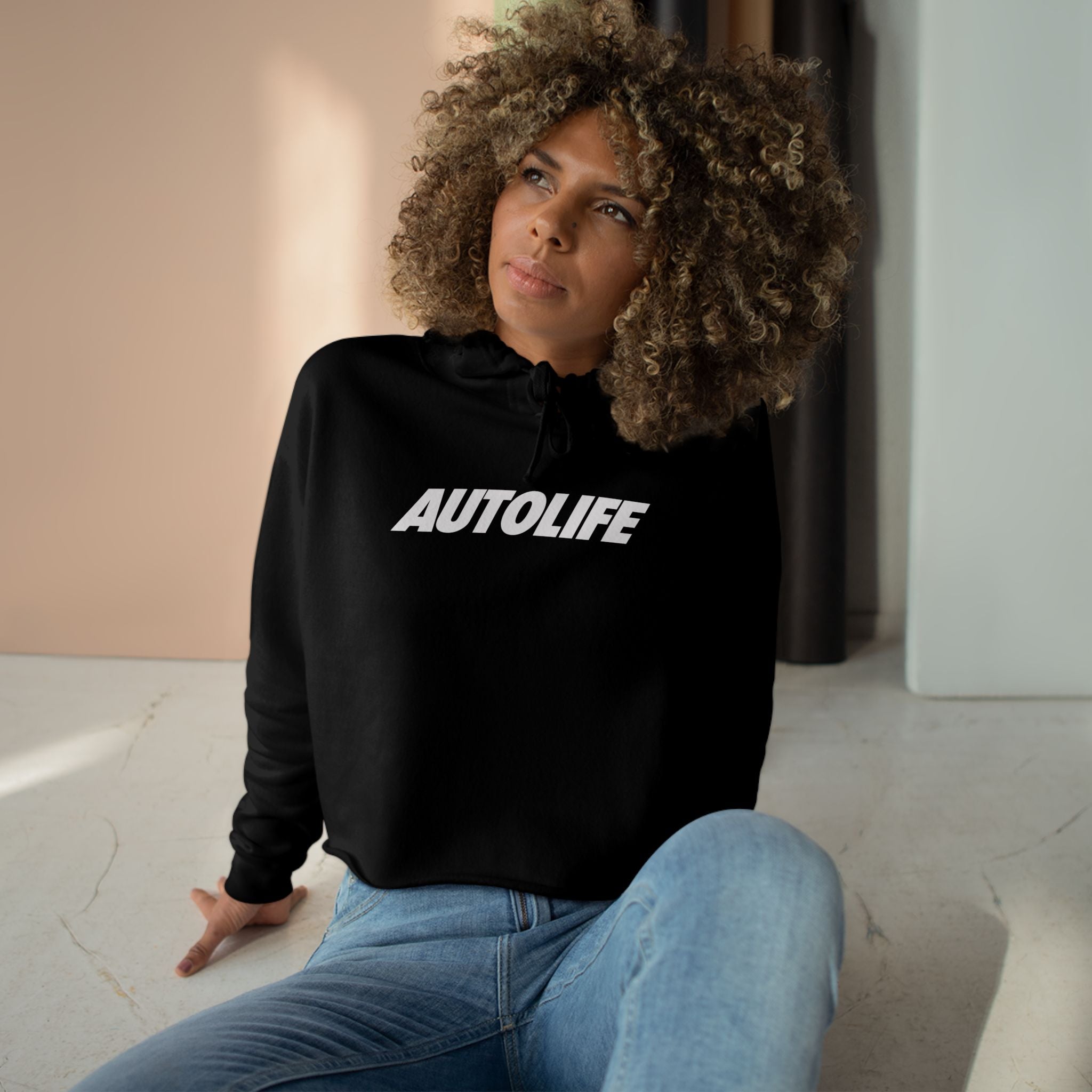 Autolife Cropped Hoodie — 'PASSION NOT FAME' Streetwear