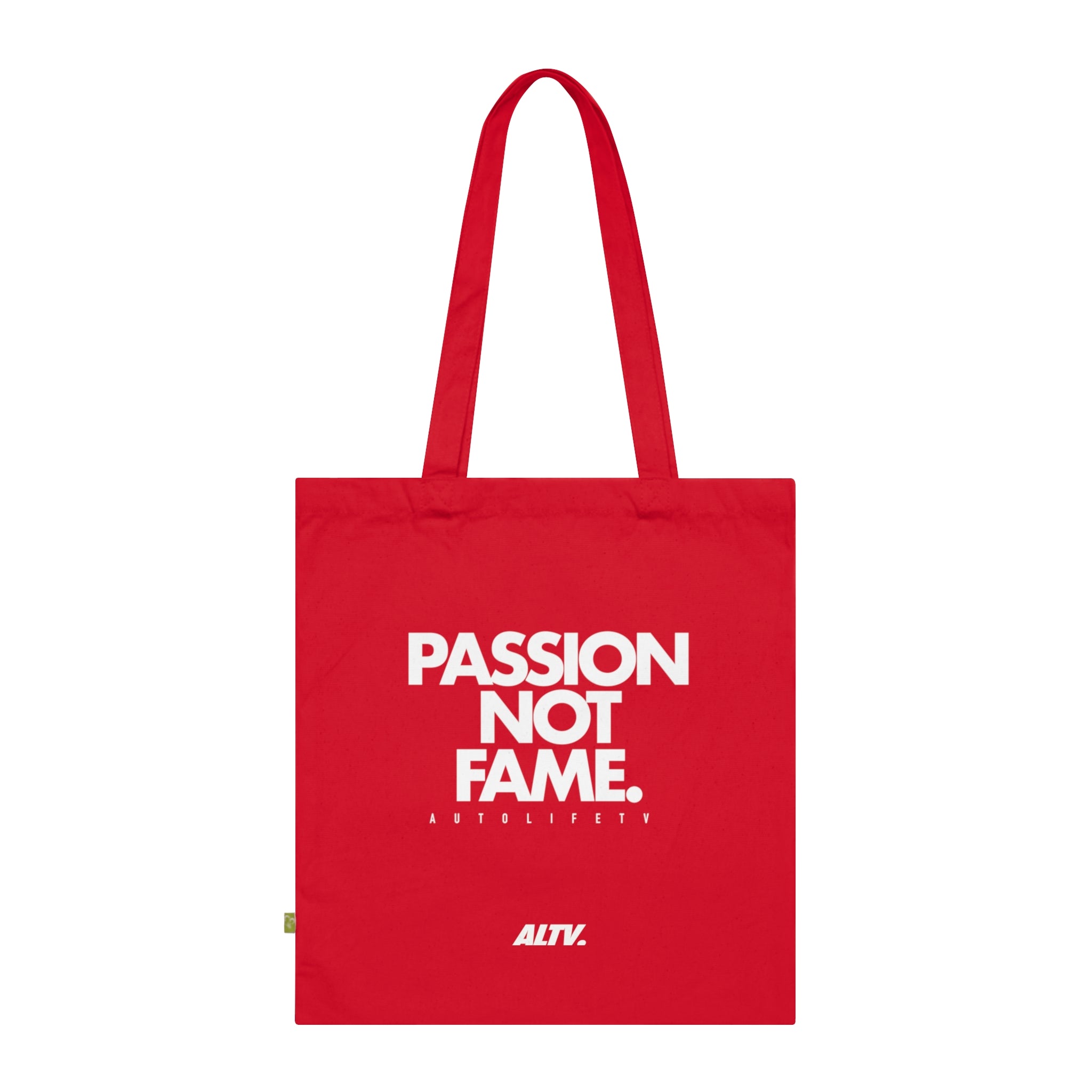 Passion Not Fame Organic Tote Bag — ALTV Branded Cotton Shopper