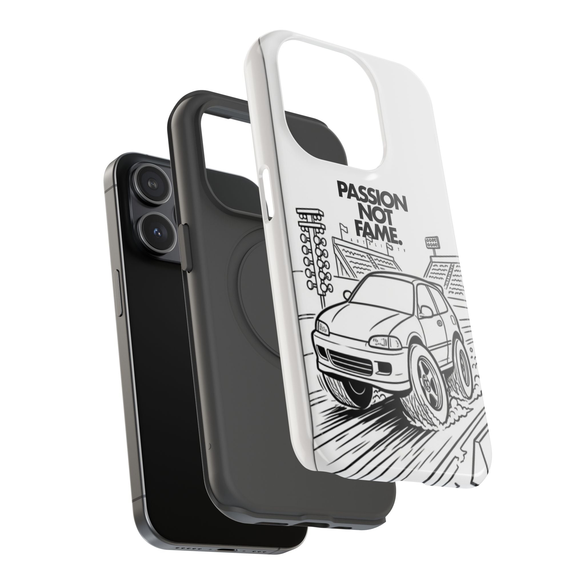 Impact-Resistant Phone Case — "Passion Not Fame" Drag Civic