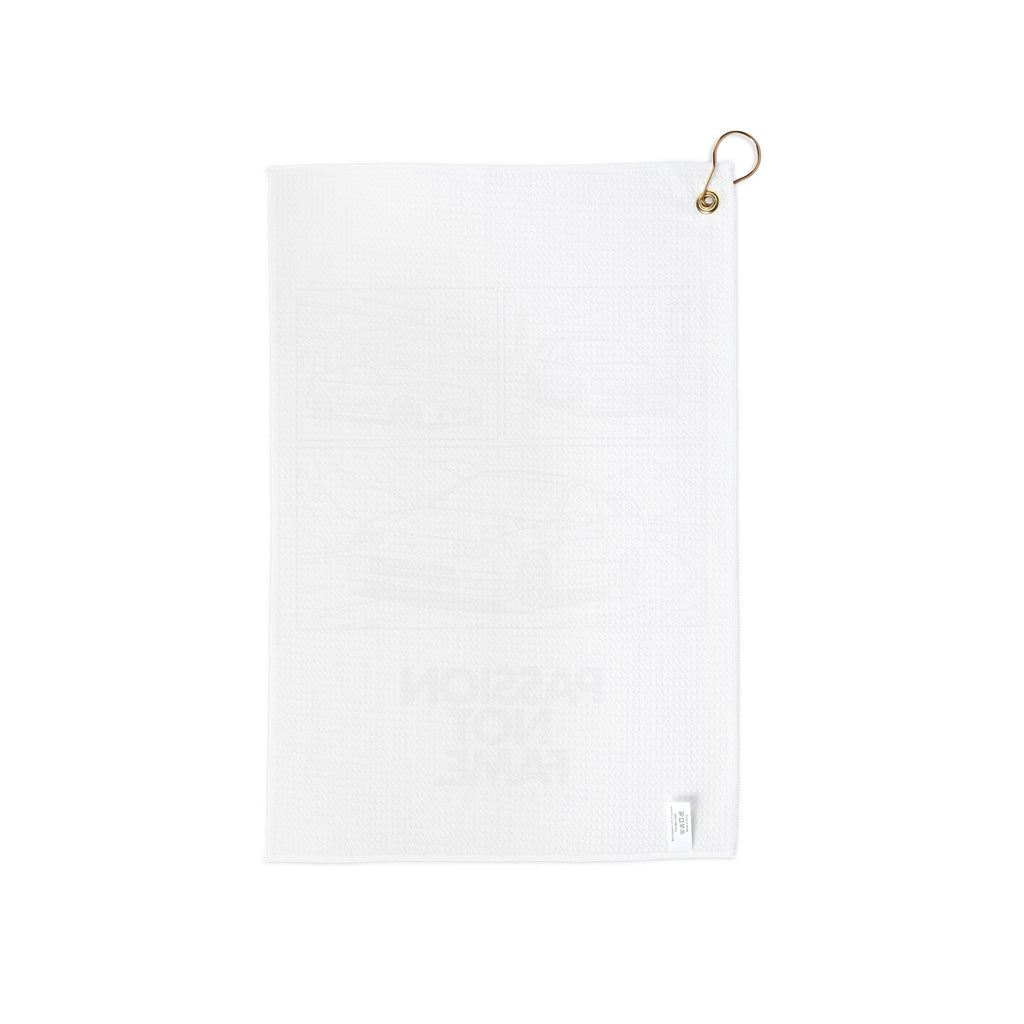Golf Towel — 'Passion Not Fame' Racing Car Design