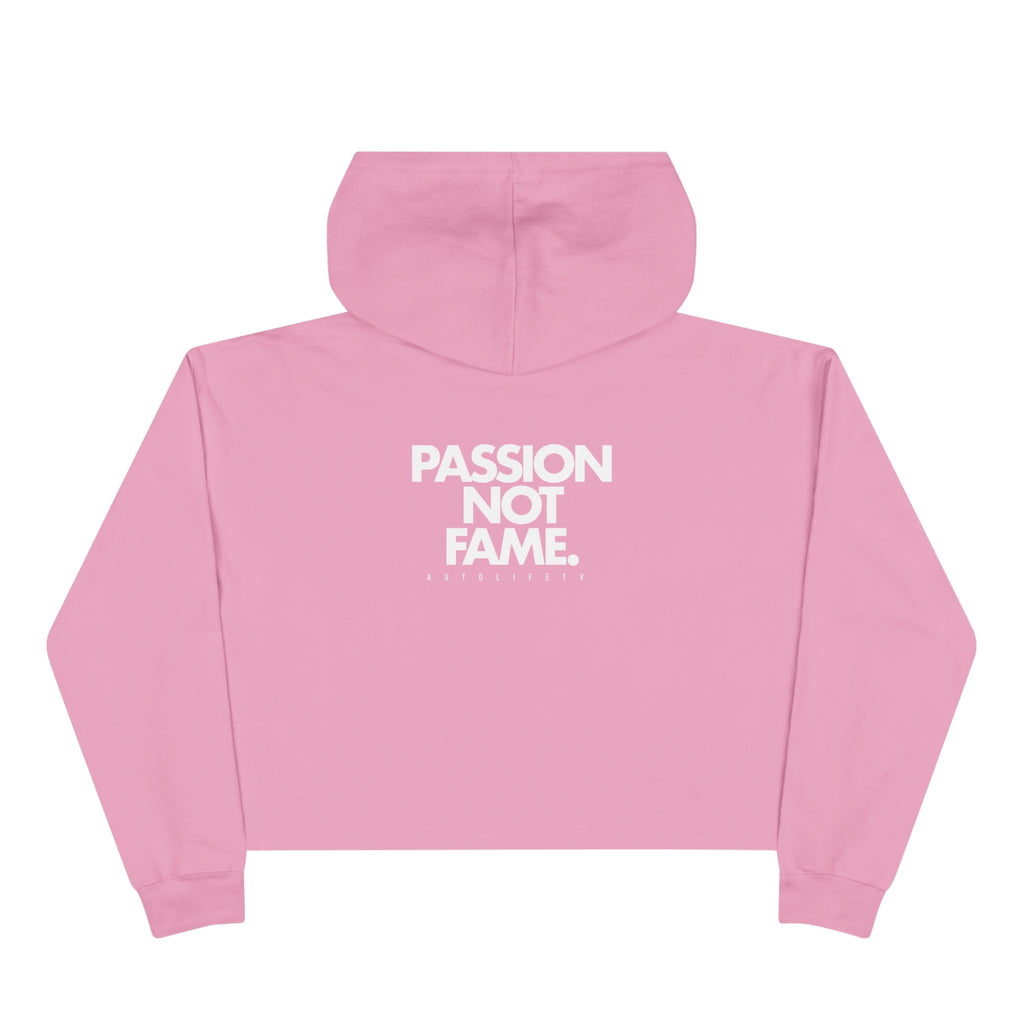 Autolife Cropped Hoodie — 'PASSION NOT FAME' Streetwear