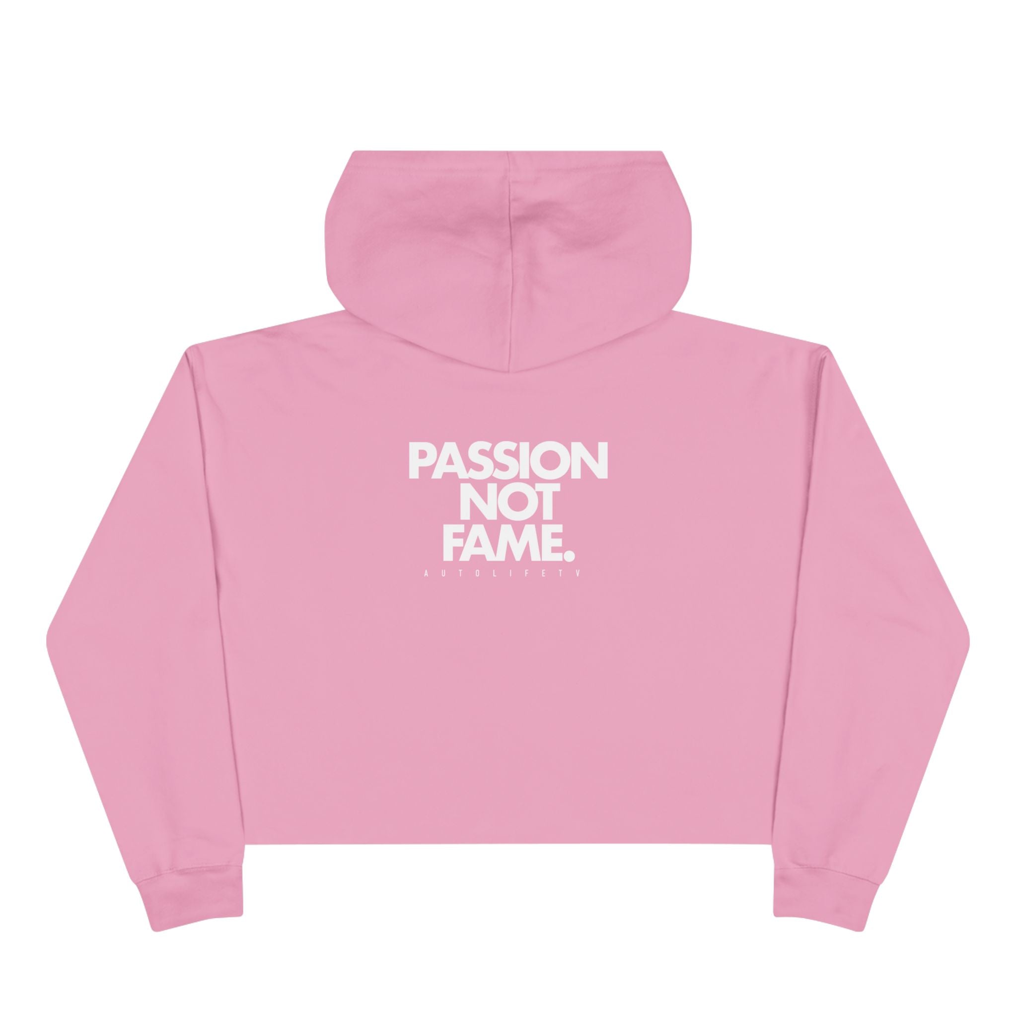 Autolife Cropped Hoodie — 'PASSION NOT FAME' Streetwear