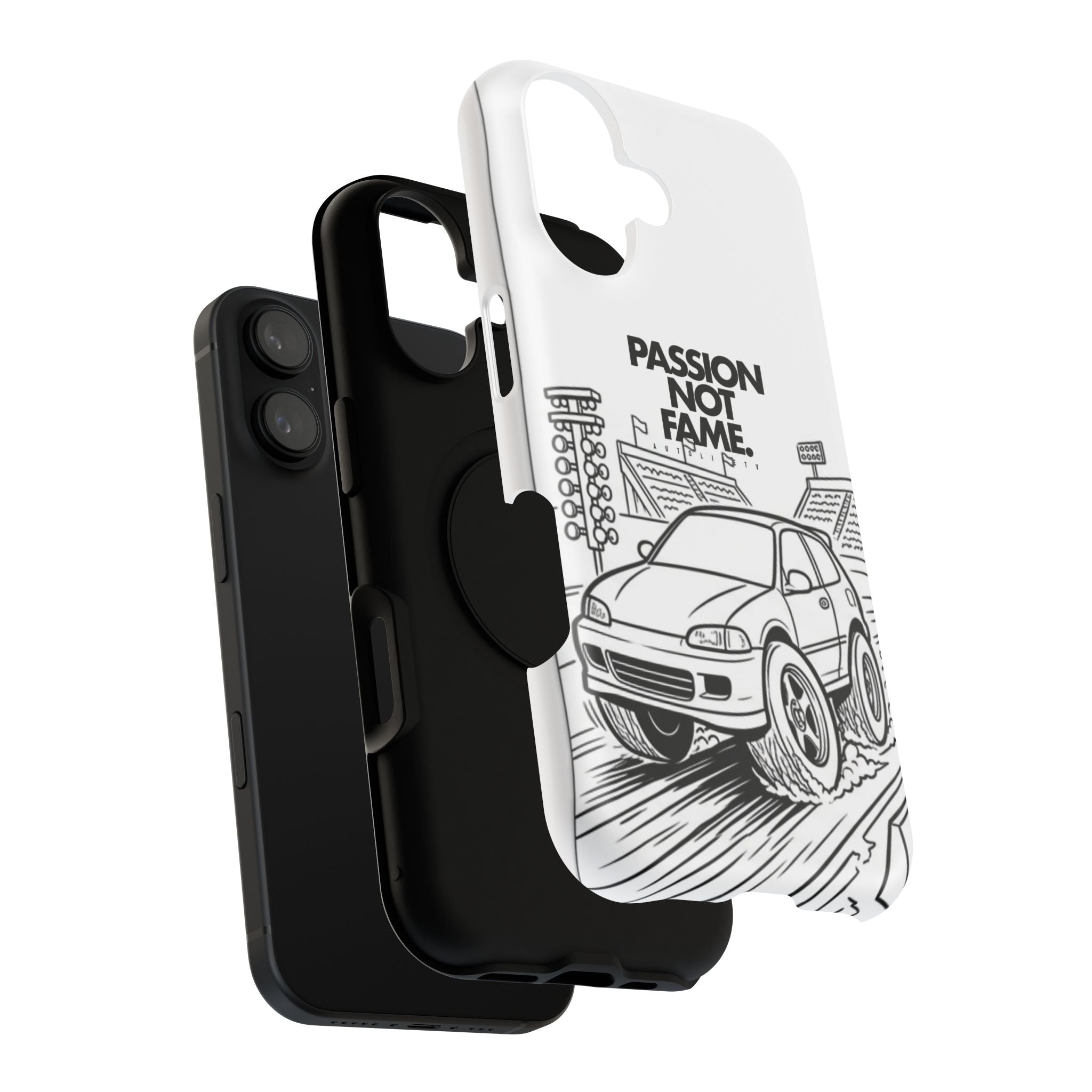 Impact-Resistant Phone Case — "Passion Not Fame" Drag Civic