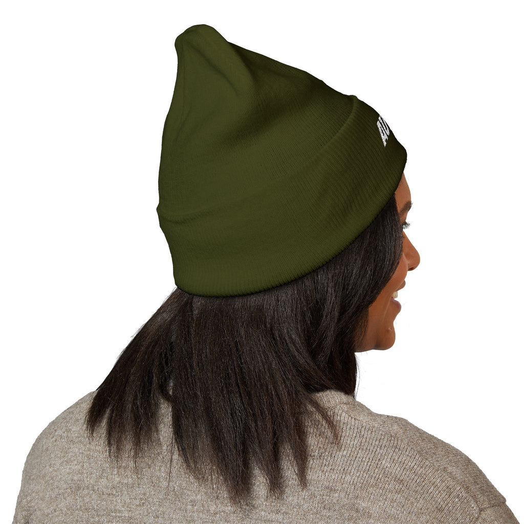 Autolife Embroidered Cuffed Beanie — Bold Yellow Car Enthusiast Hat