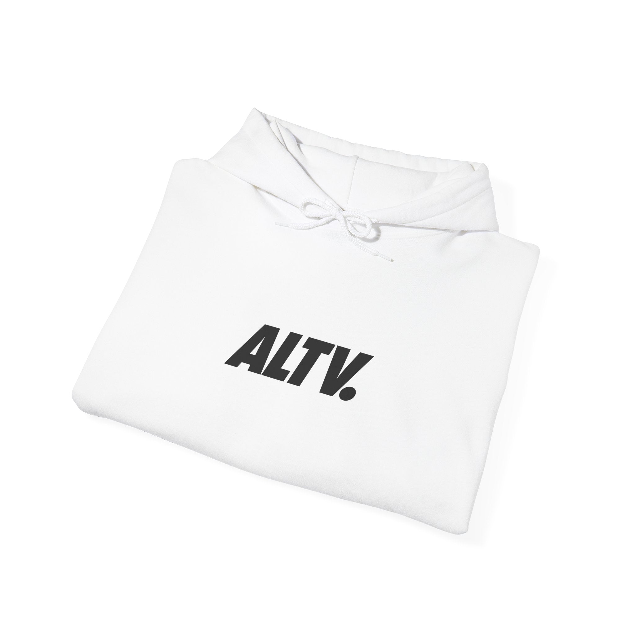 ALTV. Minimal Logo Hoodie — Modern Streetwear Pullover