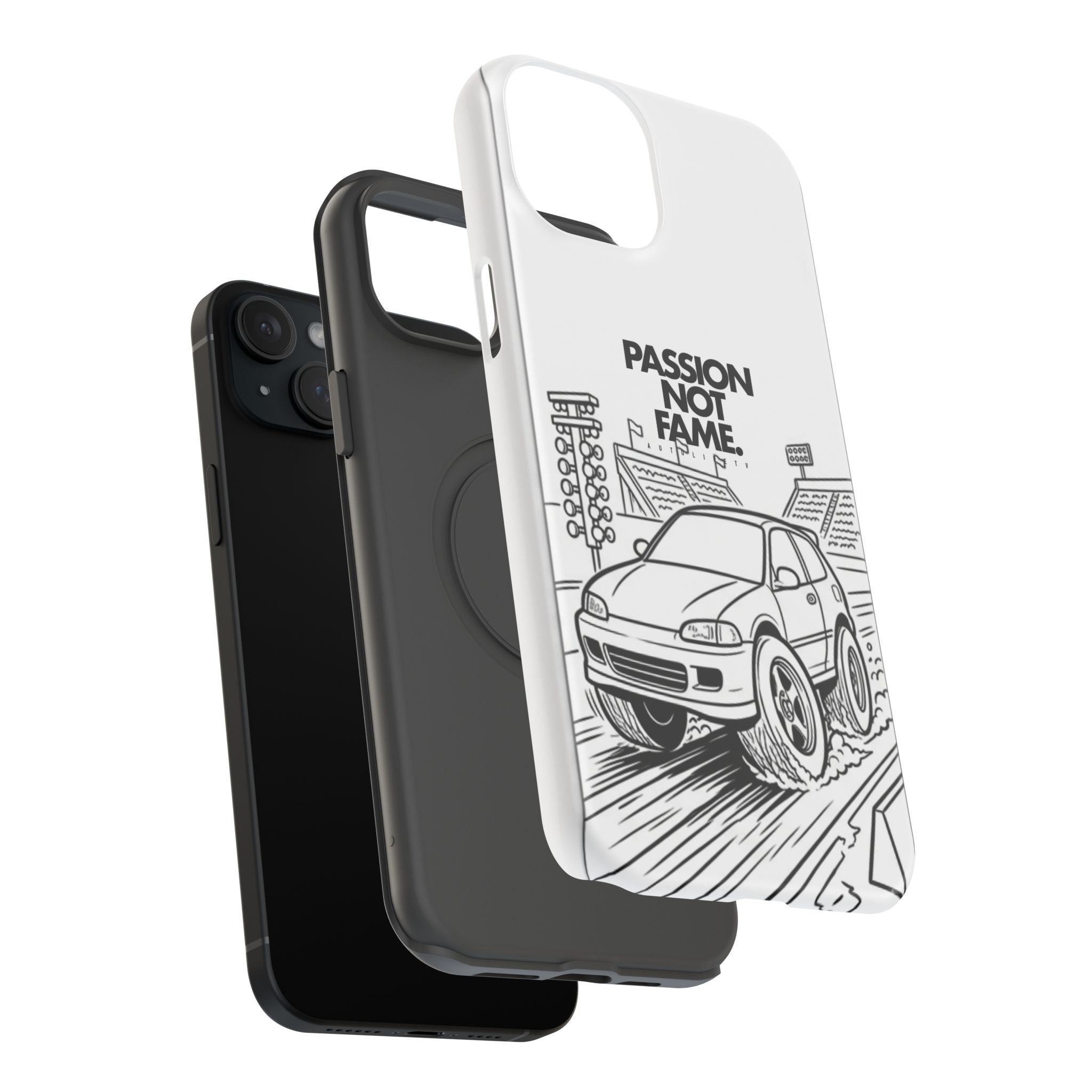 Impact-Resistant Phone Case — "Passion Not Fame" Drag Civic