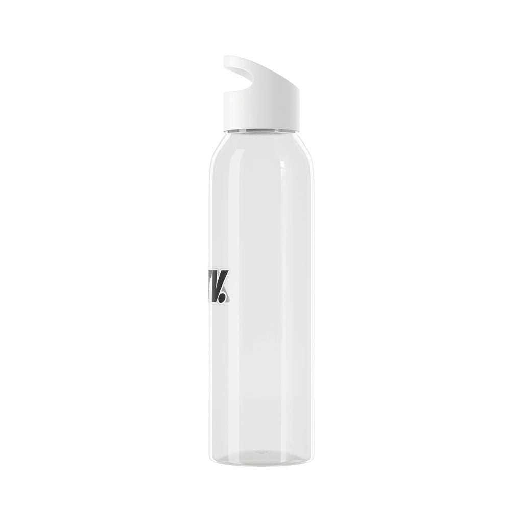 ALTV. Clear Sky Water Bottle — Minimal Logo Hydration Bottle
