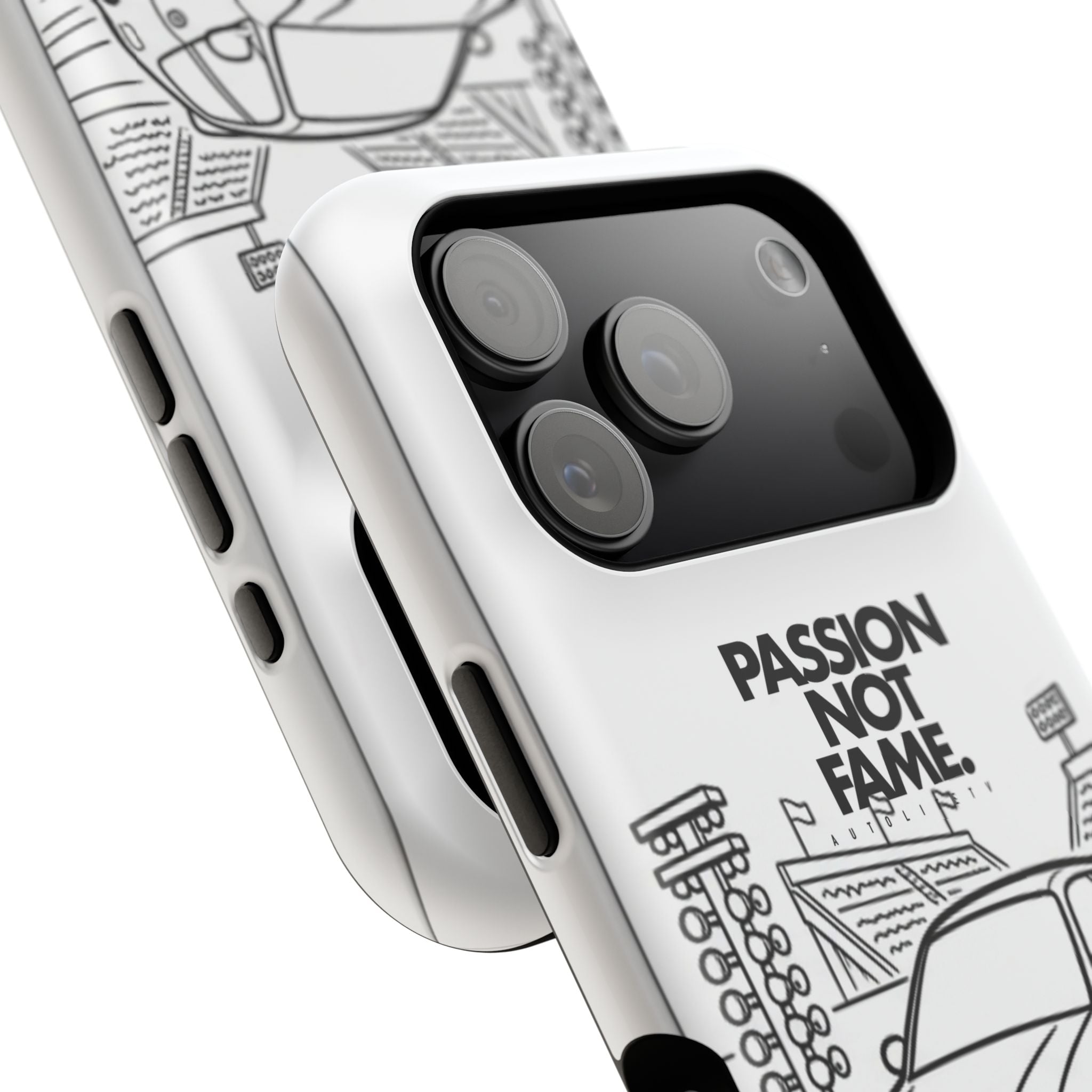 Impact-Resistant Phone Case — "Passion Not Fame" Drag Civic