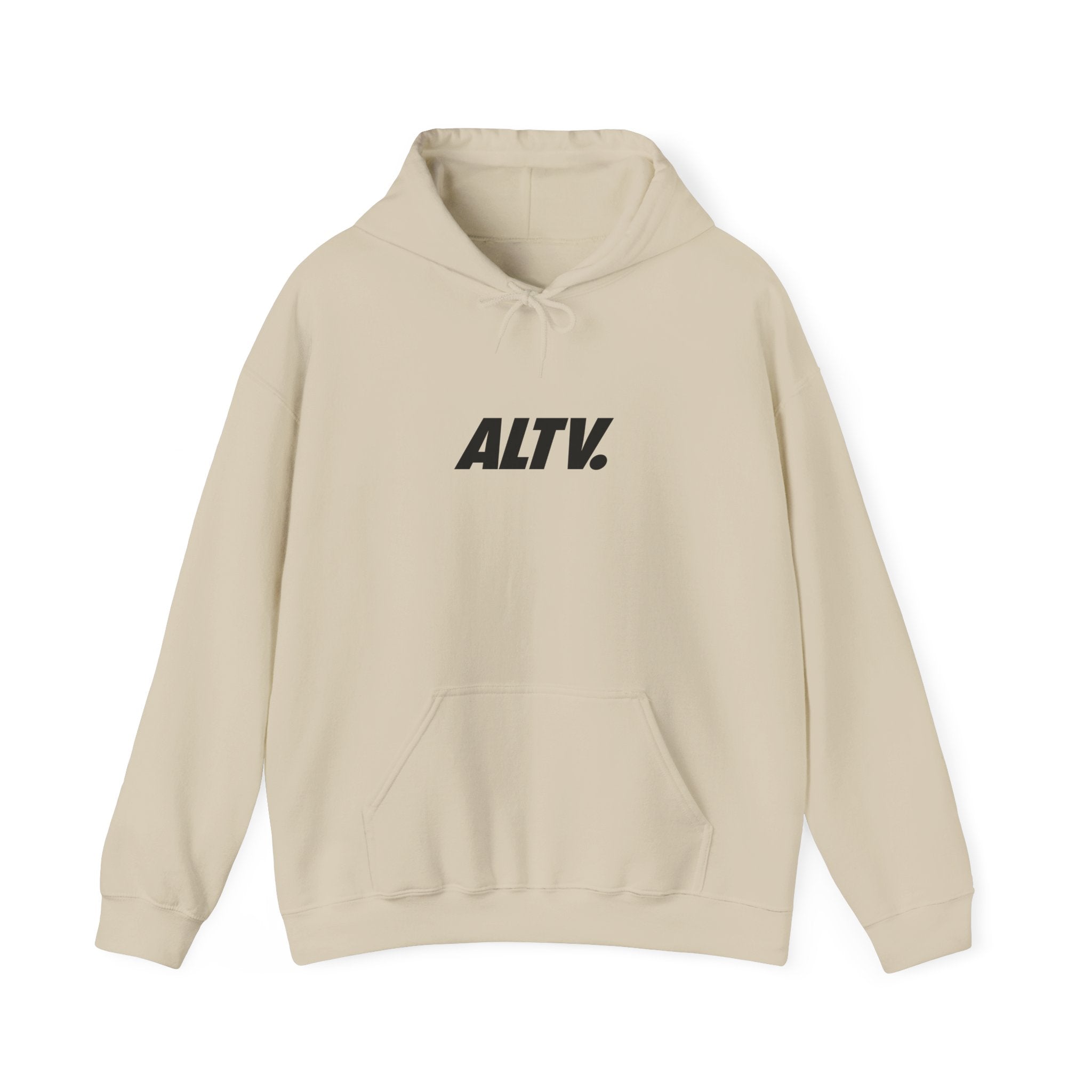 ALTV. Minimal Logo Hoodie — Modern Streetwear Pullover