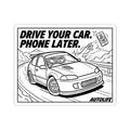 Drive Your Car, Phone Later Kiss-Cut Sticker – AutoLife Co. Decal