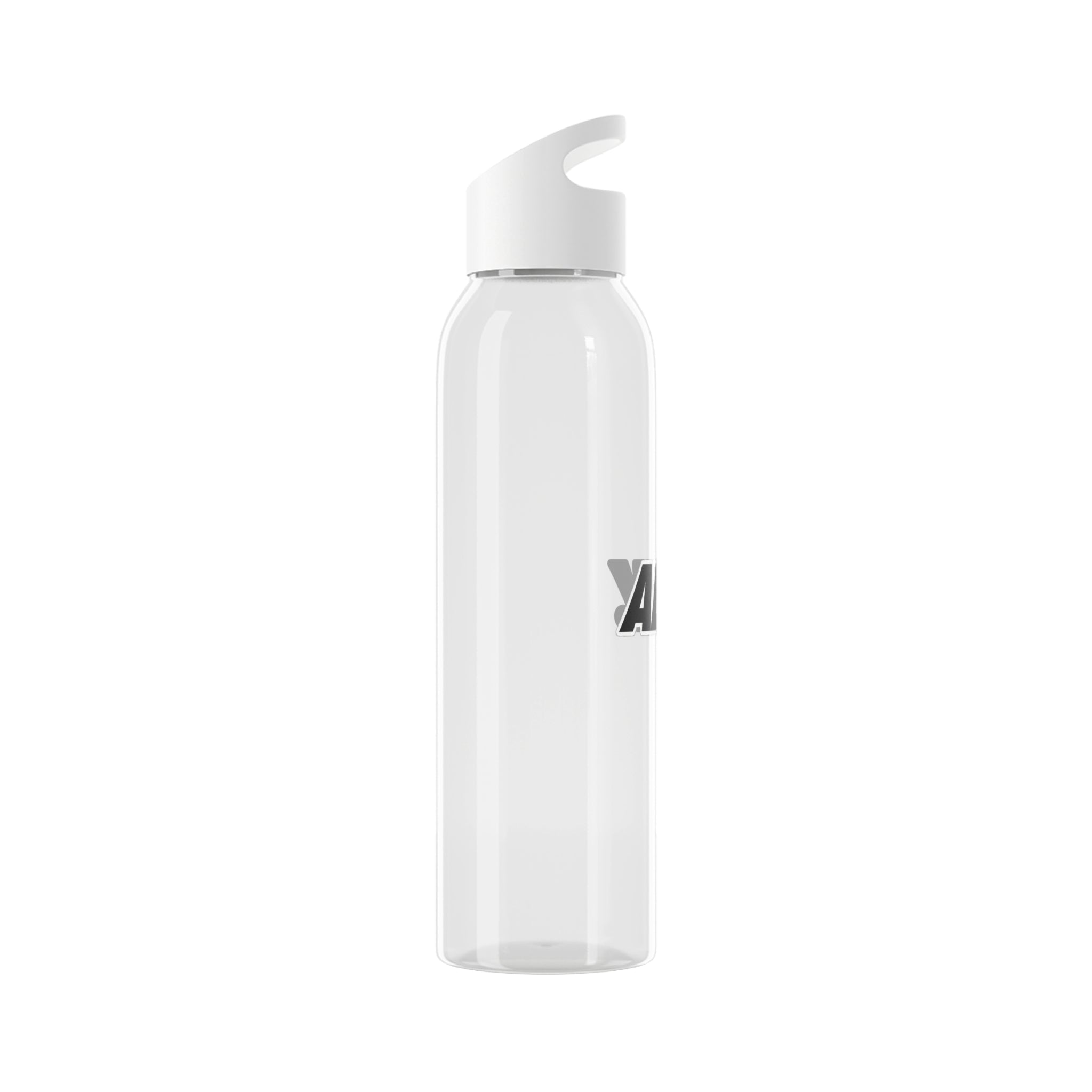 ALTV. Clear Sky Water Bottle — Minimal Logo Hydration Bottle