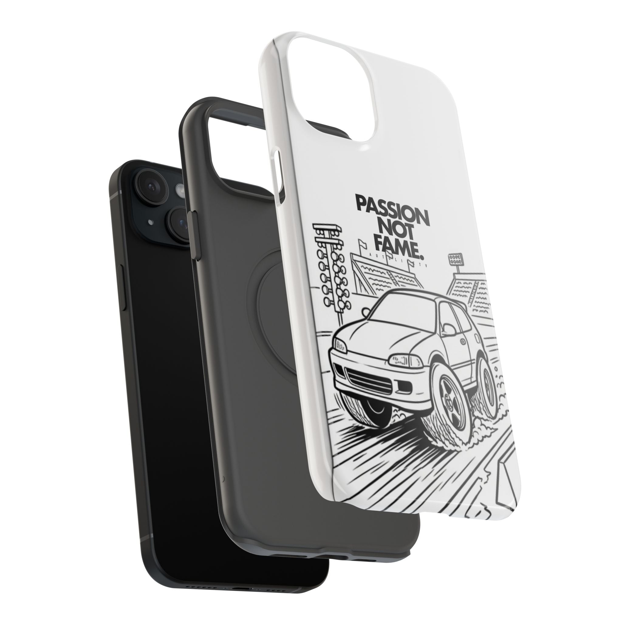 Impact-Resistant Phone Case — "Passion Not Fame" Drag Civic
