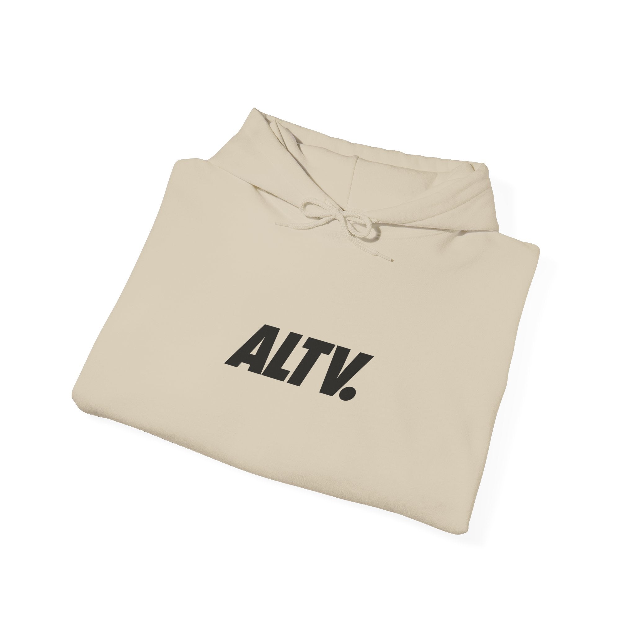ALTV. Minimal Logo Hoodie — Modern Streetwear Pullover