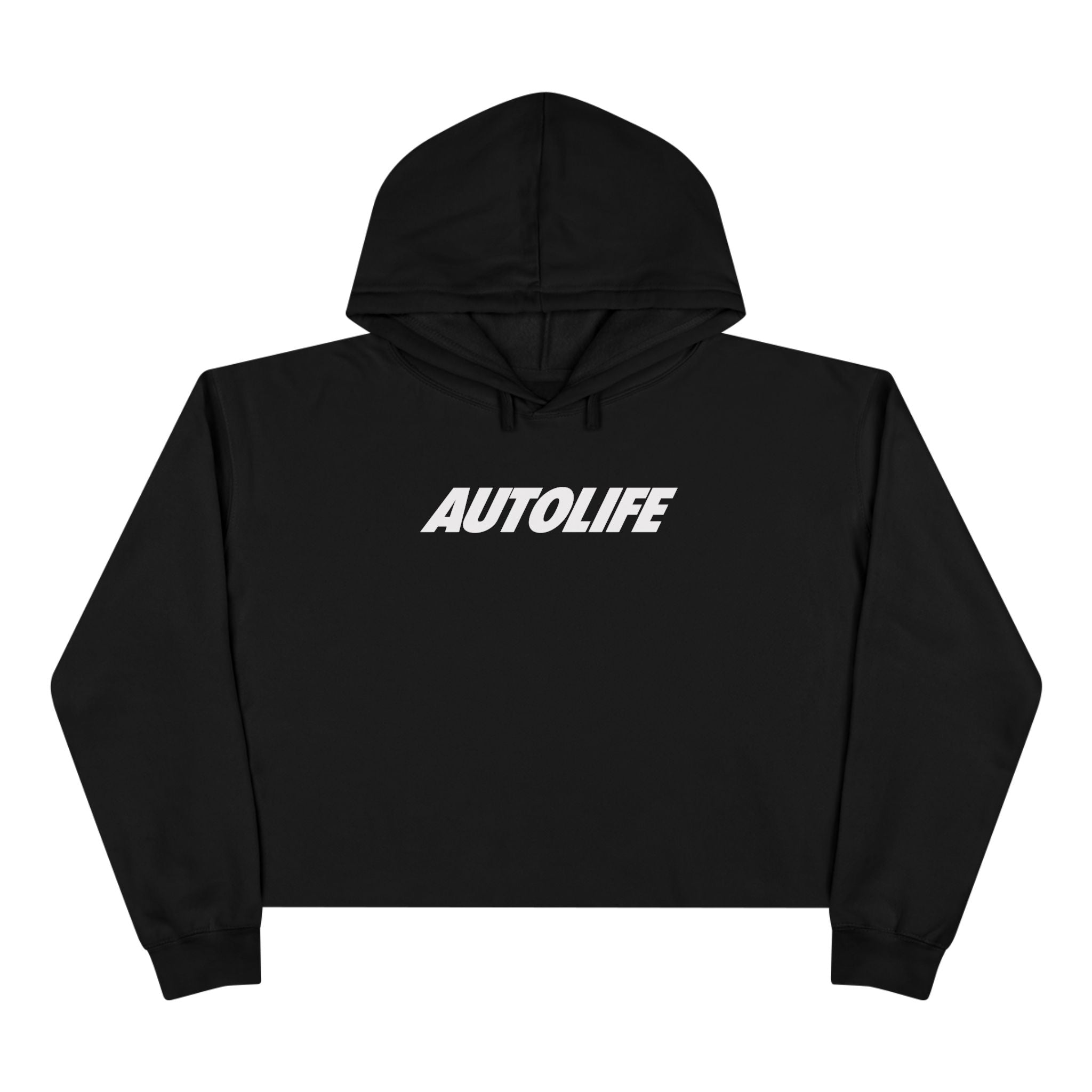 Autolife Cropped Hoodie — 'PASSION NOT FAME' Streetwear
