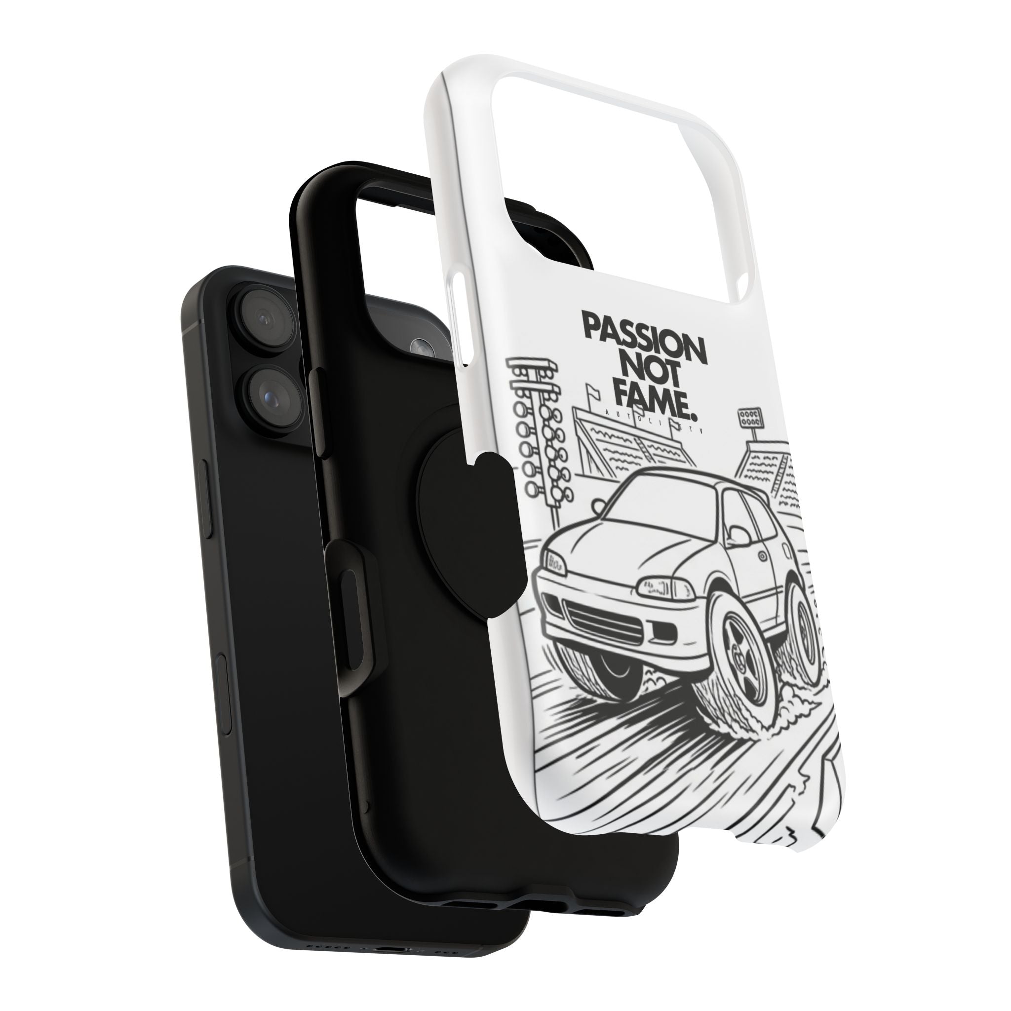 Impact-Resistant Phone Case — "Passion Not Fame" Drag Civic