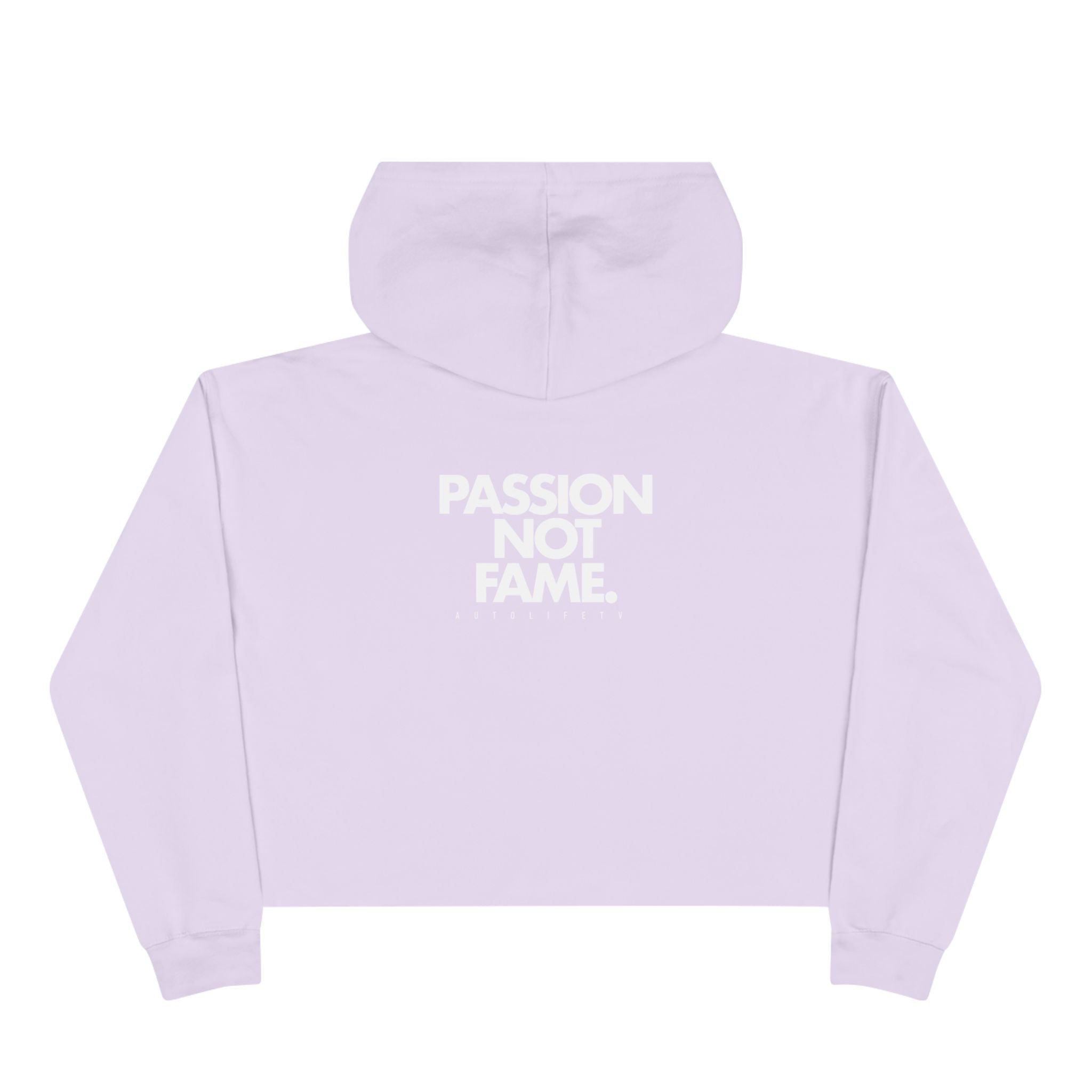 Autolife Cropped Hoodie — 'PASSION NOT FAME' Streetwear