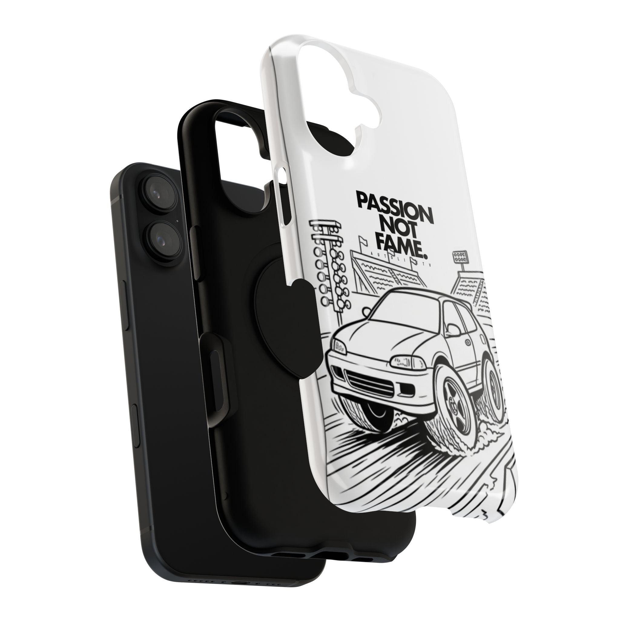 Impact-Resistant Phone Case — "Passion Not Fame" Drag Civic