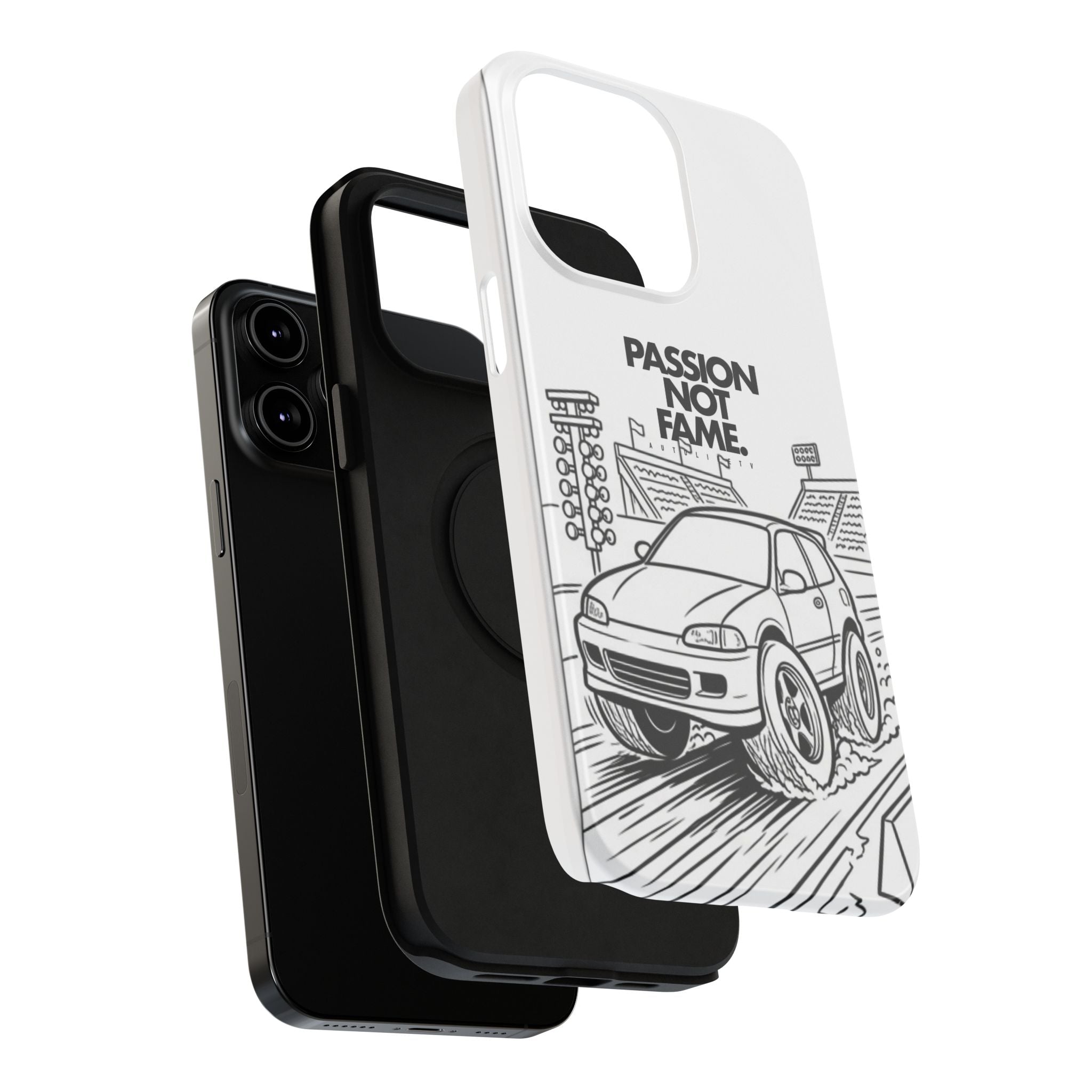 Impact-Resistant Phone Case — "Passion Not Fame" Drag Civic